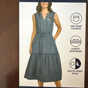 Lands’ End tiered dress SZ:M